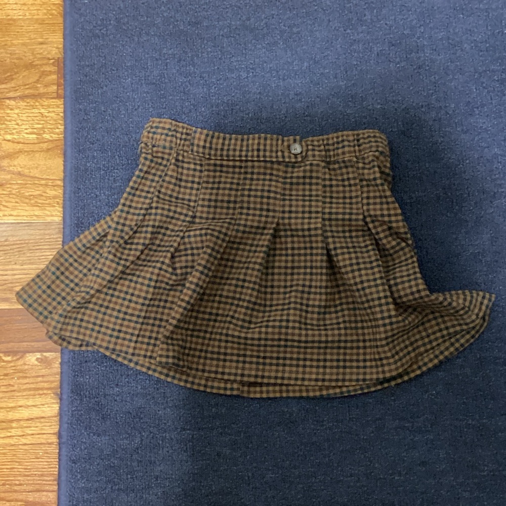 Old Navy Brown Plaid Skirt
